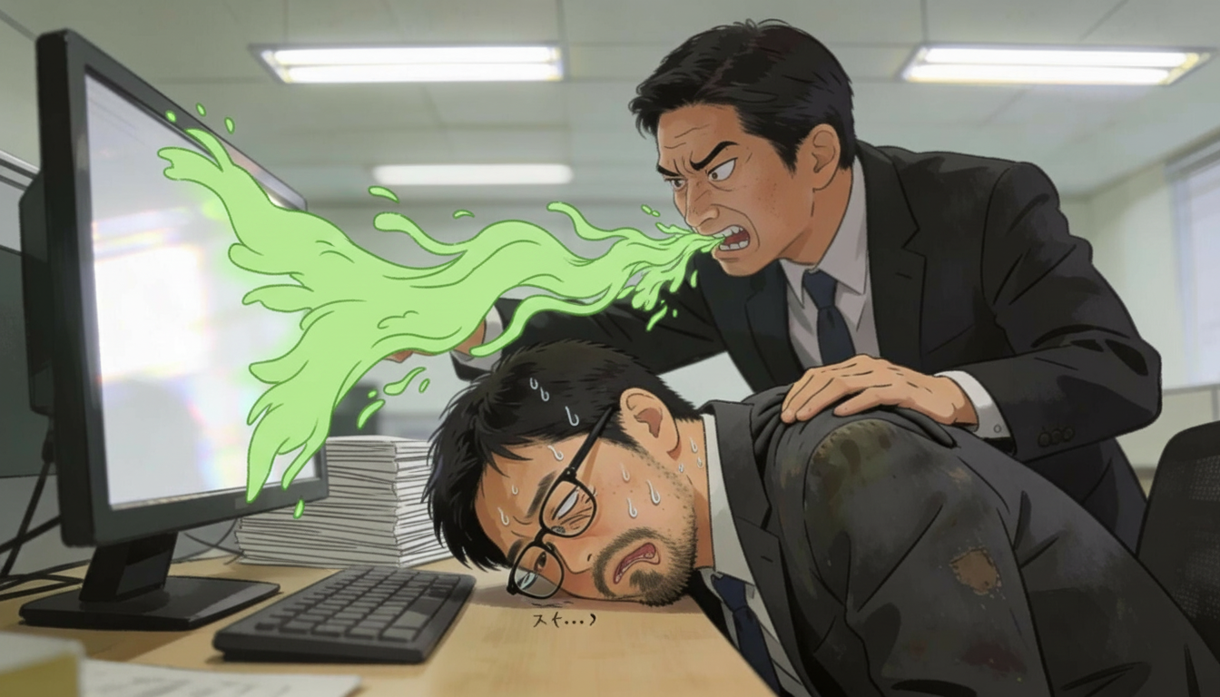 上司の口臭攻撃で月曜から死にそう