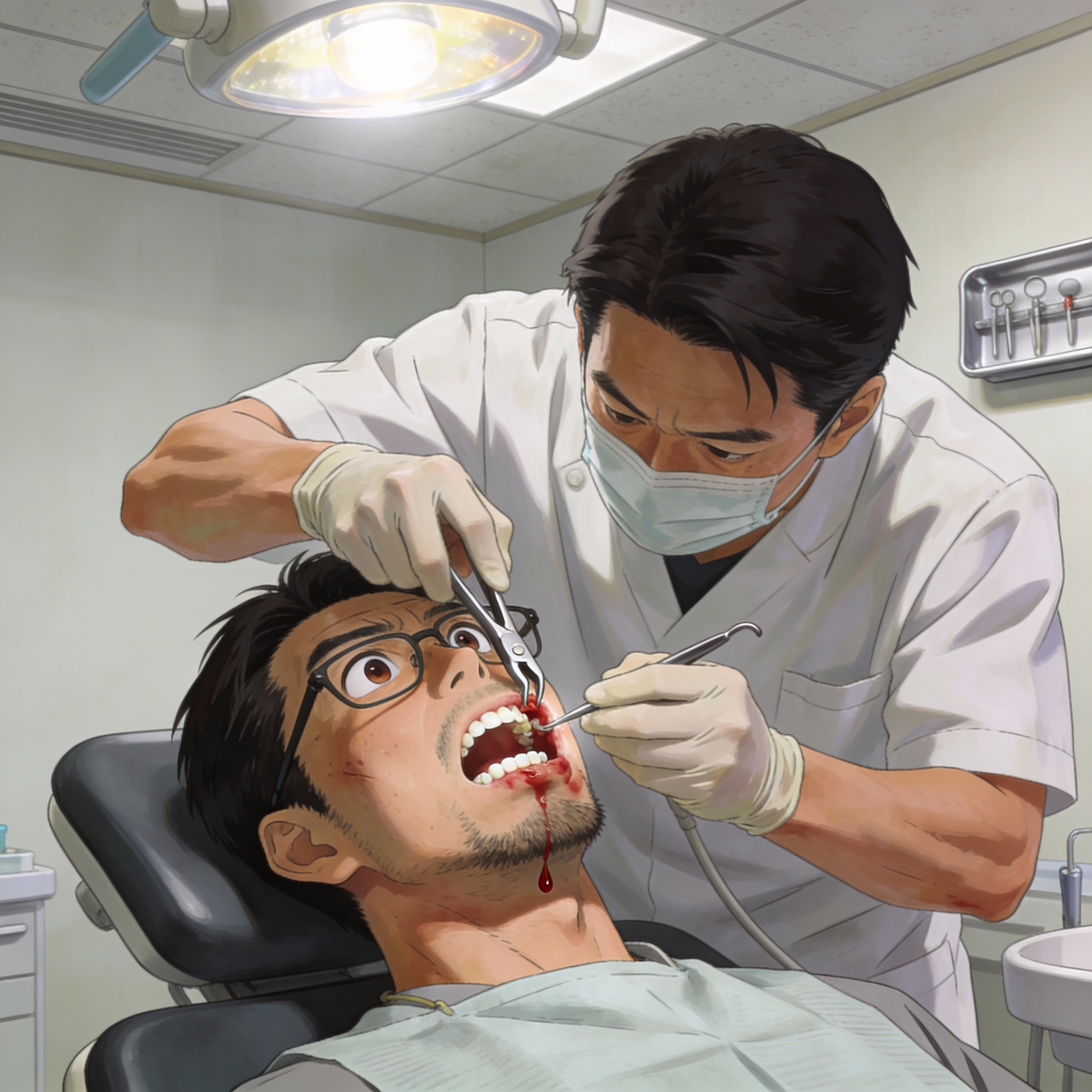 2/5(木) 親知らず抜歯即決！定時退社も激痛で台無しw